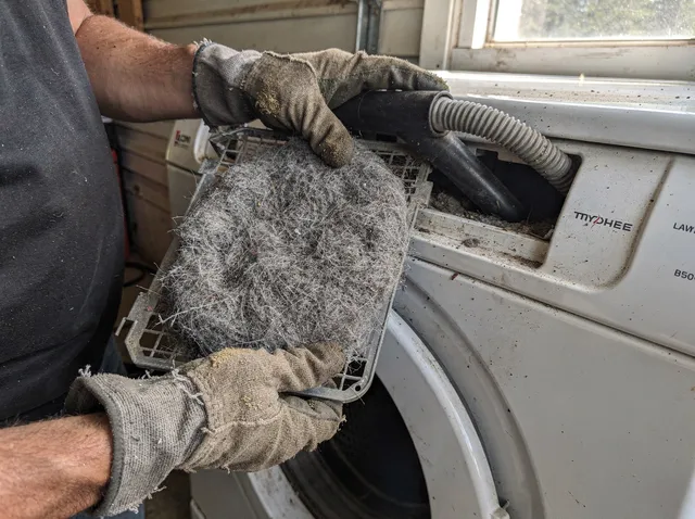 Cleaning Dryer Lint Trap in Mango, FL
