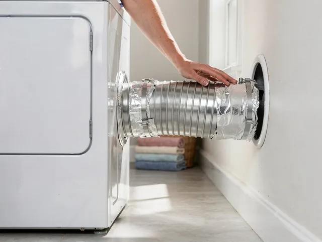 Professional dryer vent hose installation by Brandon Dryer Vent Cleaning in Brandon