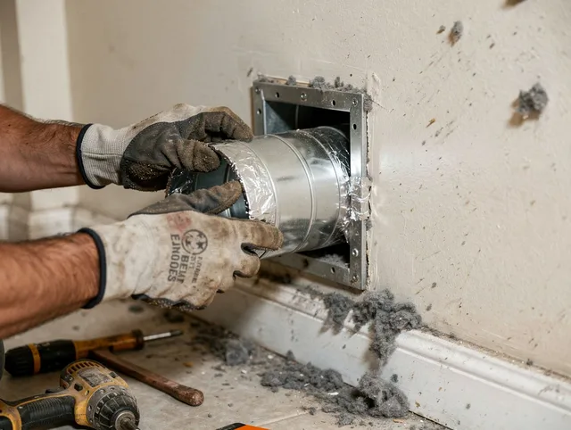 Professional dryer vent repair and installation by Brandon Dryer Vent Cleaning in Brandon
